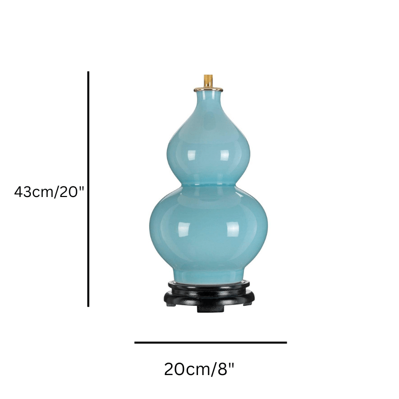 Harbin Duck Egg Blue Ceramic Table Lamp (Base Only)