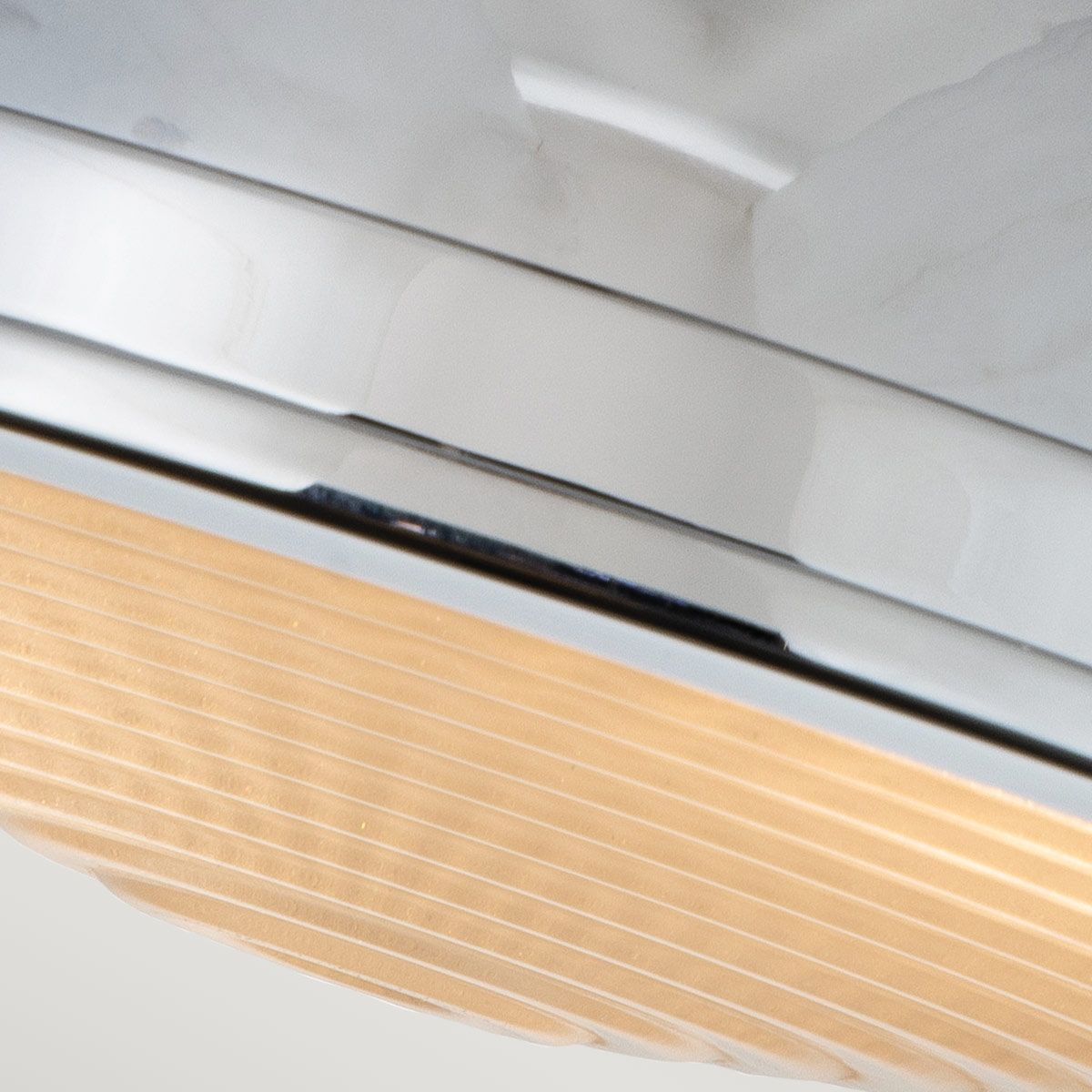 Amelia Polished Chrome Flush Ceiling Light