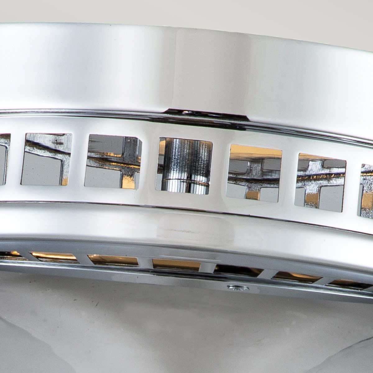 Amelia Polished Chrome Flush Ceiling Light