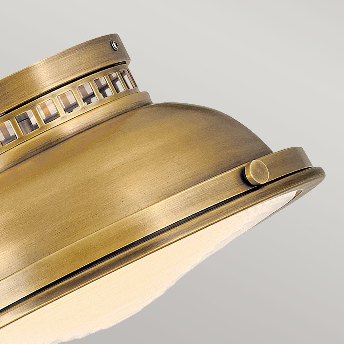 Amelia Brass Flush Ceiling Light