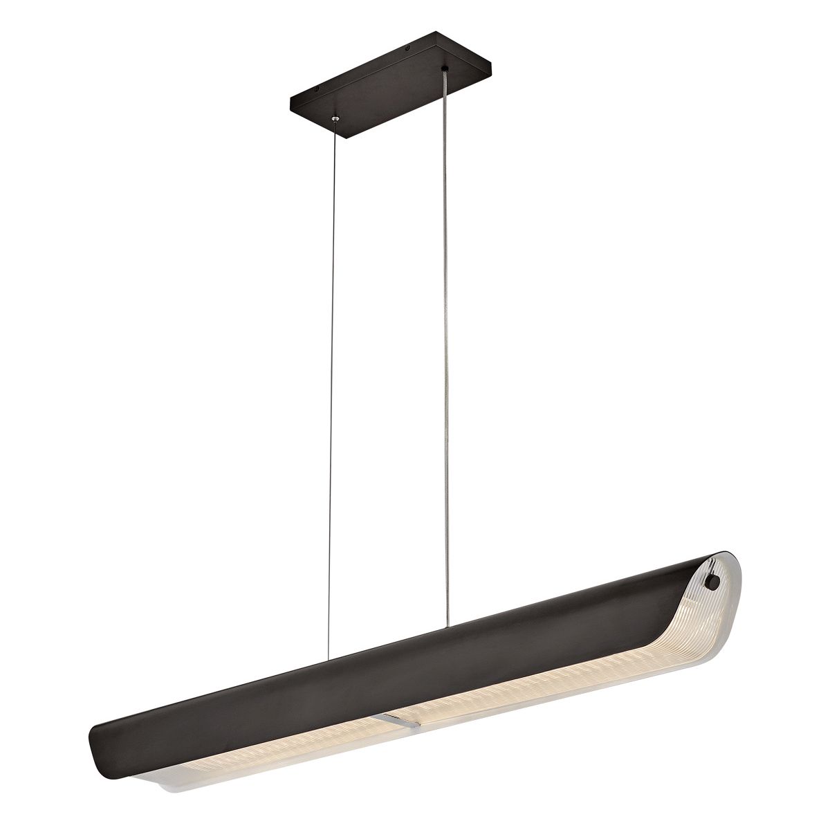 Arco Black Linear LED Pendant Light HK-ARCO-LED-LP-117-BX by Hinkley