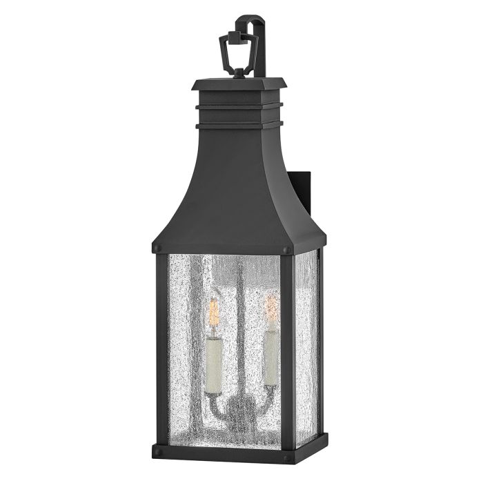Beacon Hill Black Medium Outdoor Wall Lantern HK-BEACON-HILL-M-MB by Hinkley