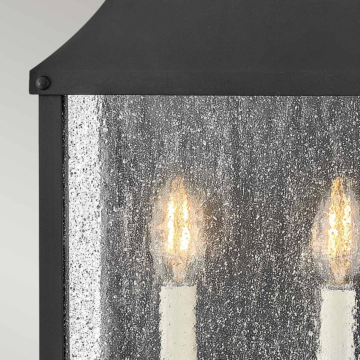 Beacon Hill Black Outdoor Half Wall Lantern