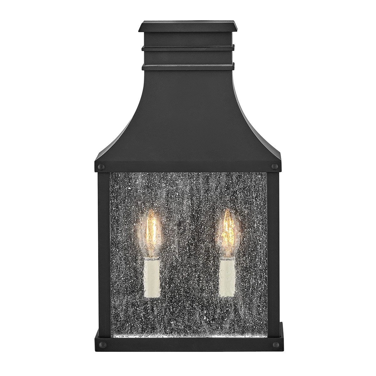 Beacon Hill Black Outdoor Half Wall Lantern