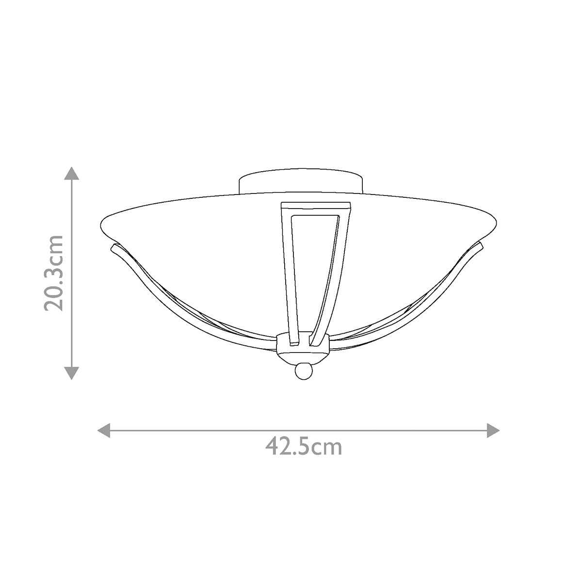 Hinkley Bolla Brushed Nickel Flush Ceiling Light