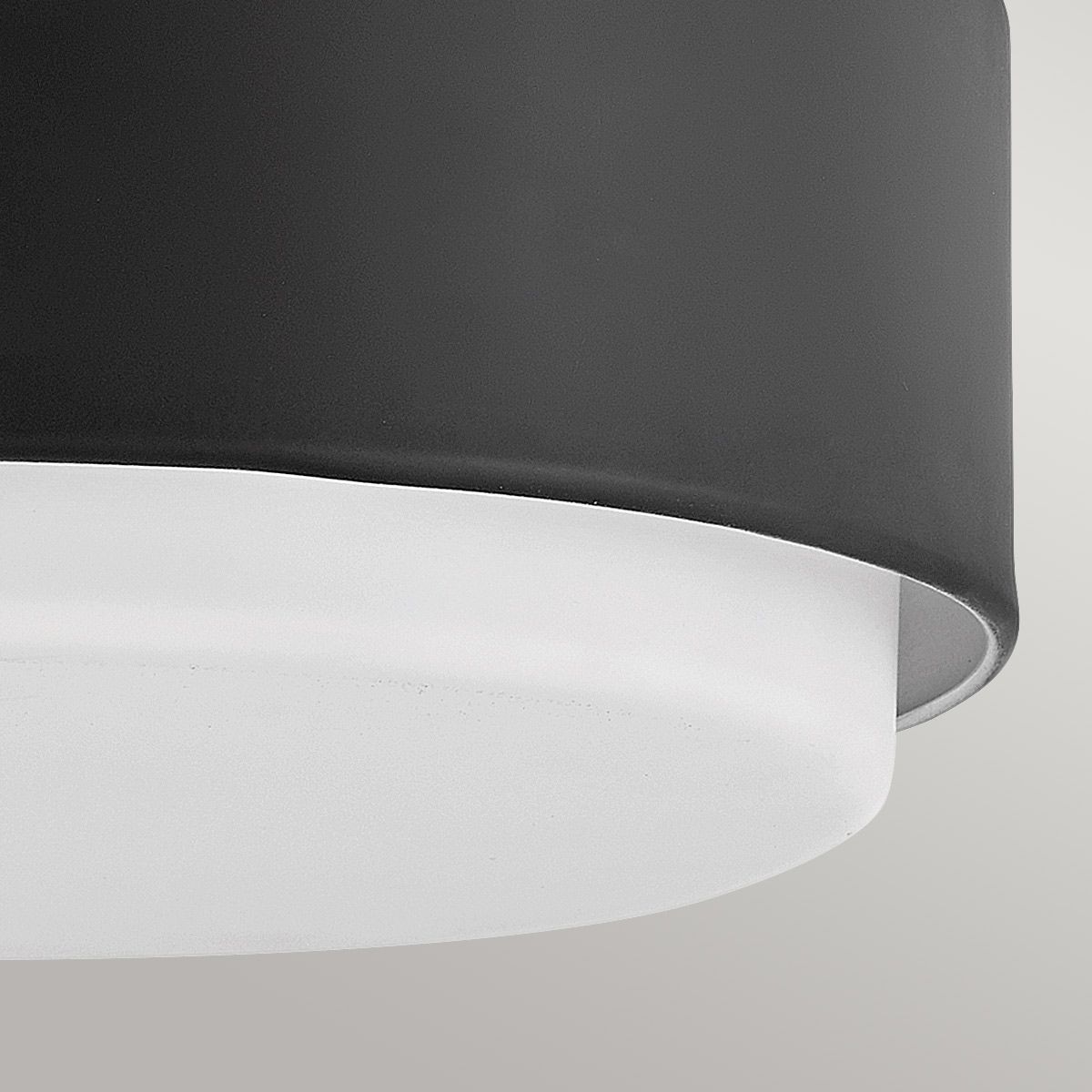 Hinkley Cedric Small Black Flush Ceiling Light