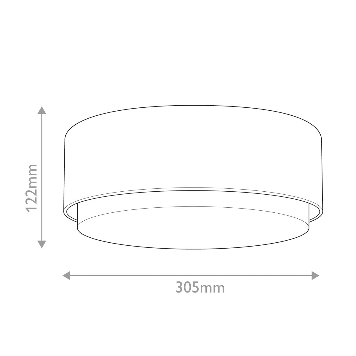 Hinkley Cedric Small Brass Flush Ceiling Light