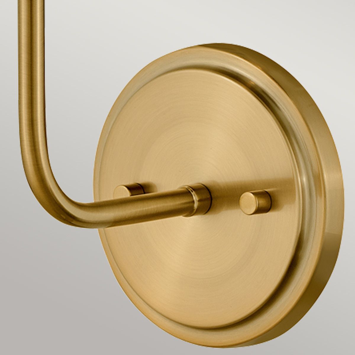 Hinkley Clarke Brass Wall Light with Pull switch & Black Shade