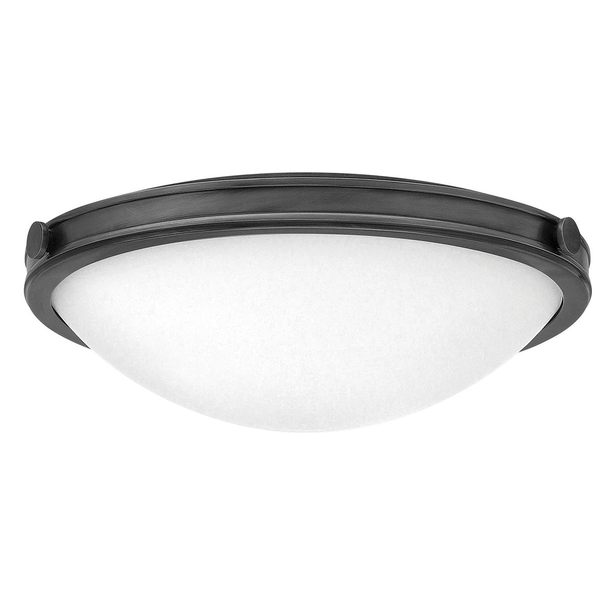 Collier Black Medium Flush Ceiling Light