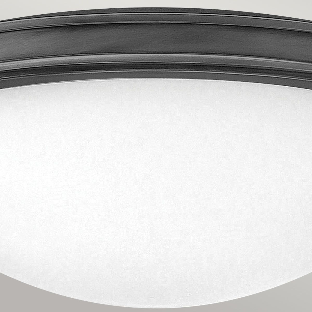 Collier Black Medium Flush Ceiling Light