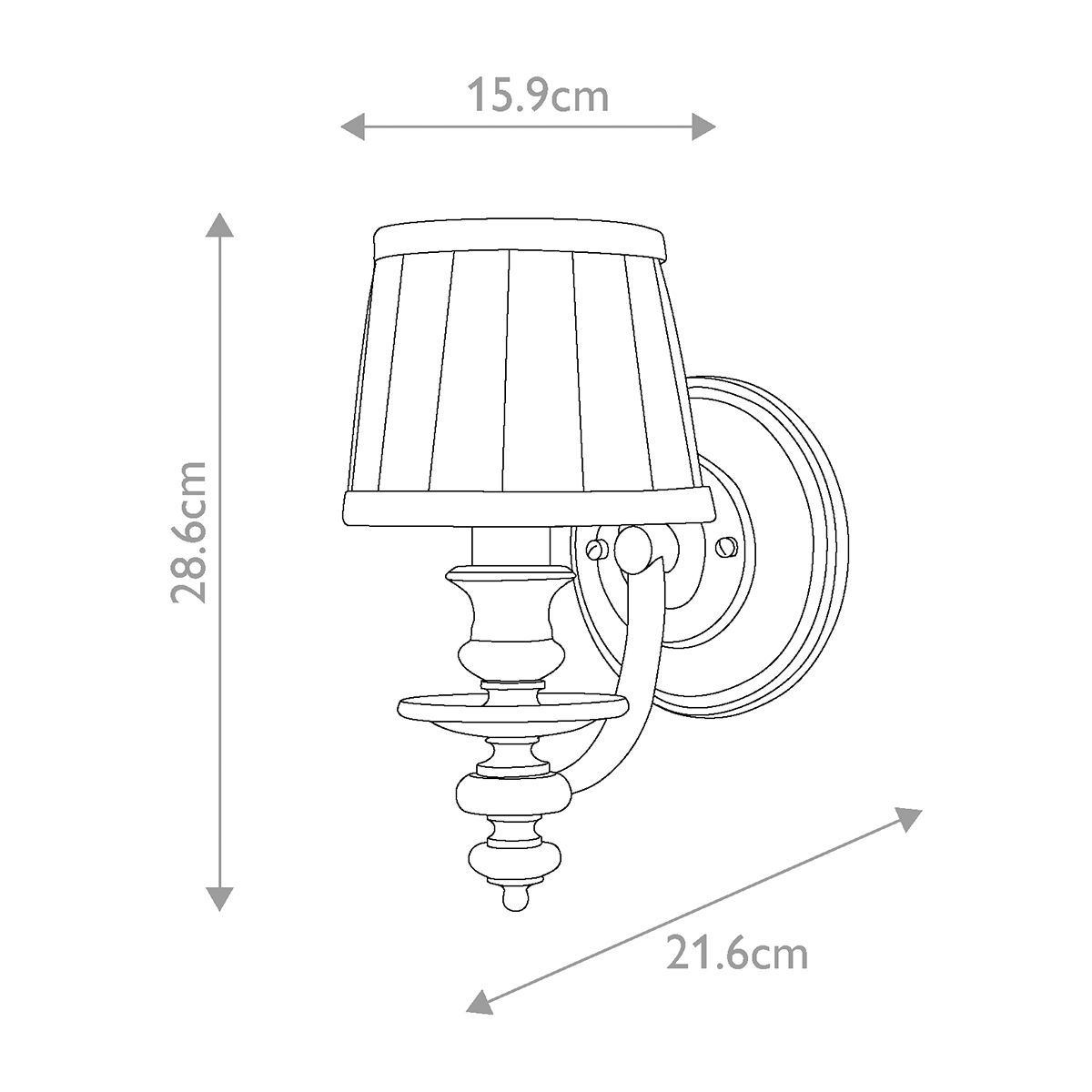 Hinkley Dunhill Bronze Wall Light-warehouse-clearance-140826