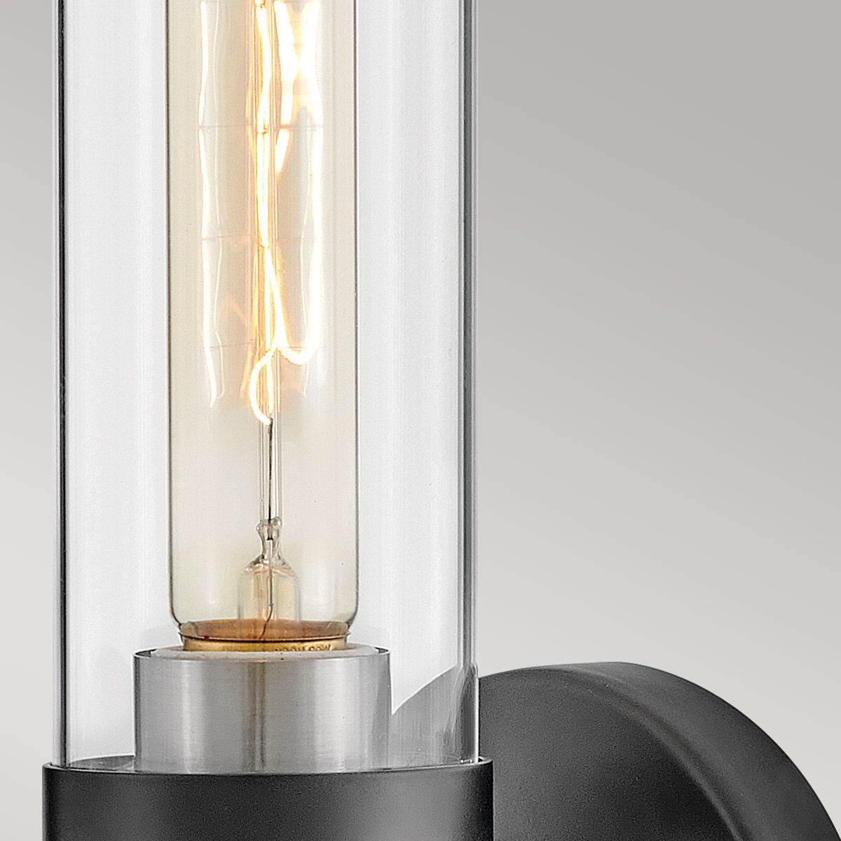 Ellison Black with Brushed Nickel Wall Light.