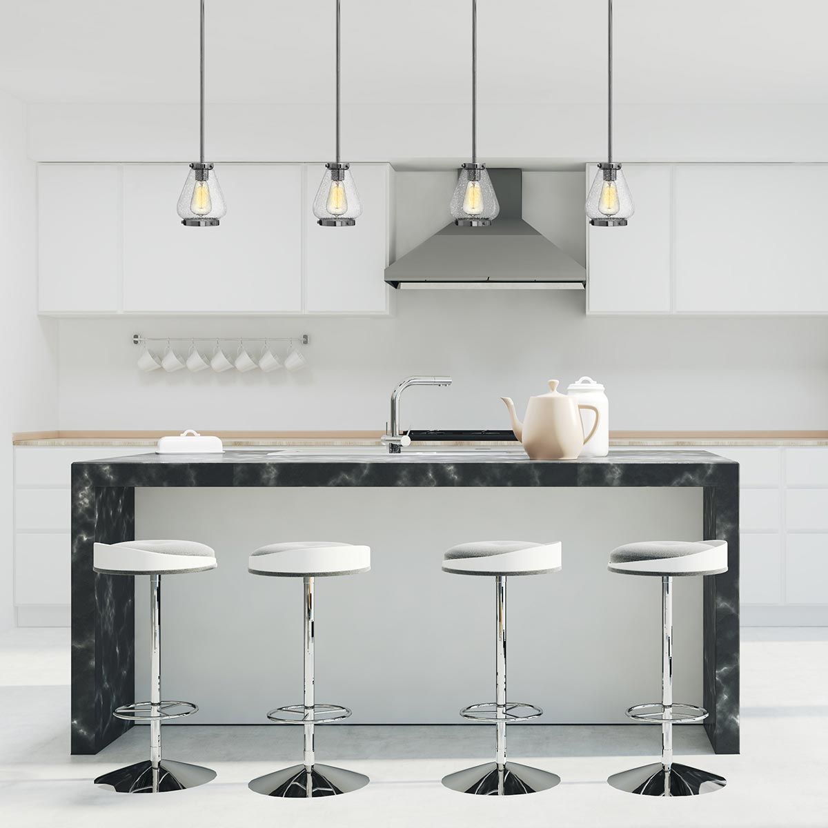Hinkley Finley 1 Light Chrome Mini Pendant Ceiling Light