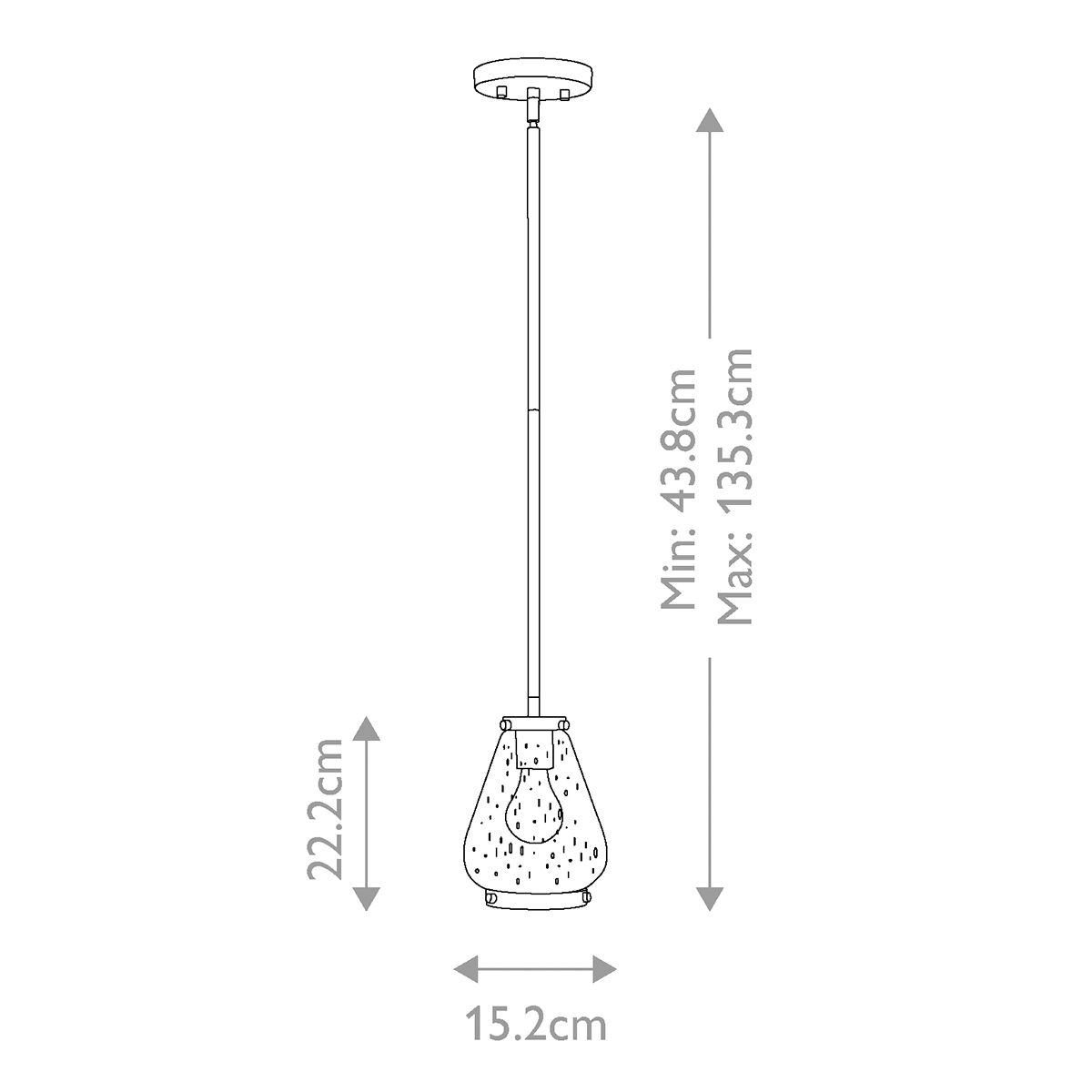Hinkley Finley 1 Light Chrome Mini Pendant Ceiling Light