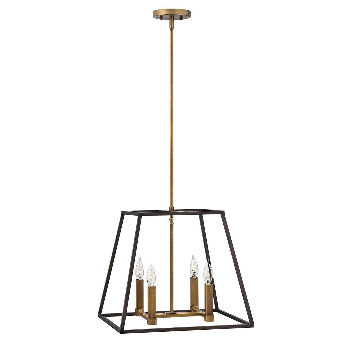Hinkley Fulton 4 Light Bronze Pendant Chandelier-warehouse-180926