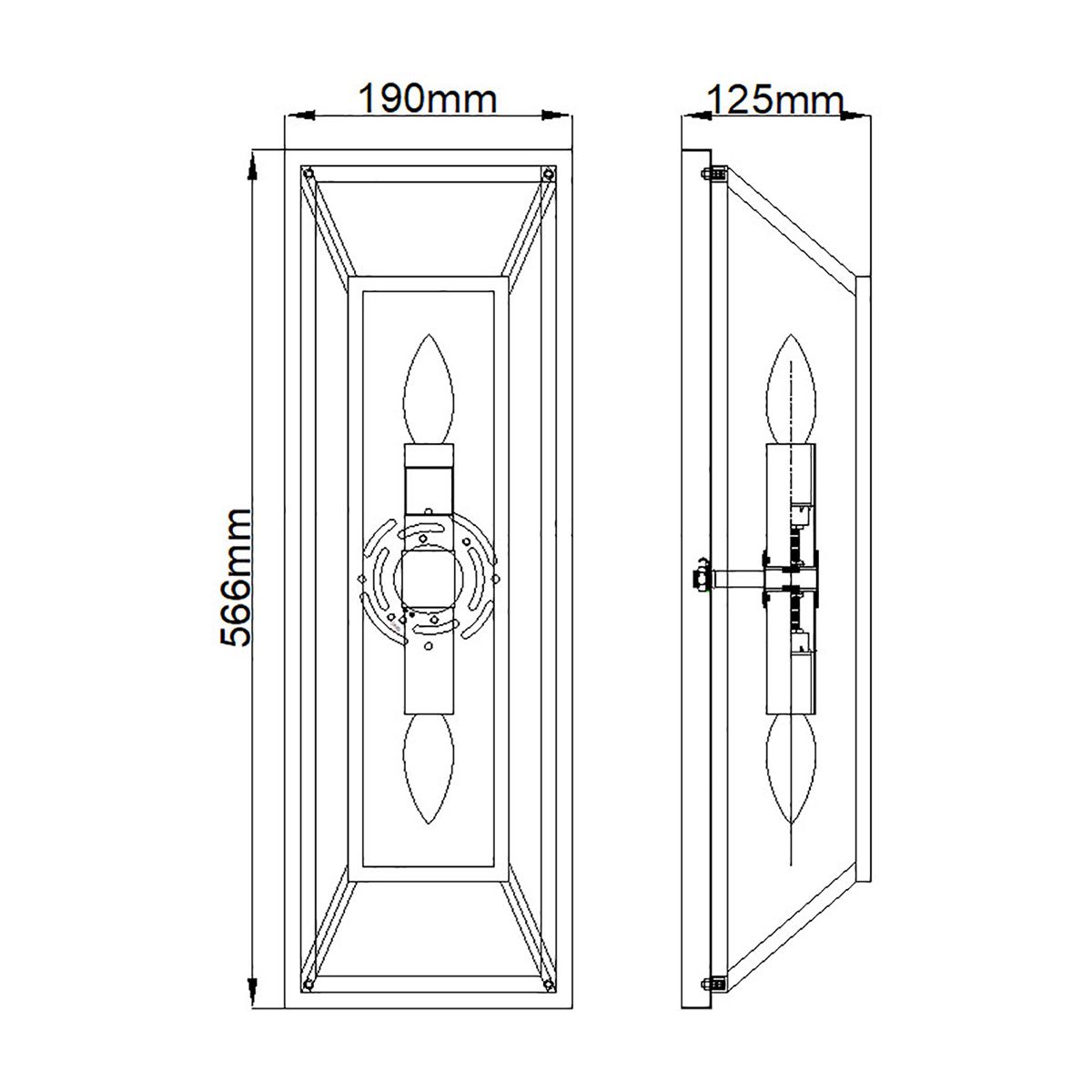 Hinkley Fulton 2 Light Bronze Wall Light