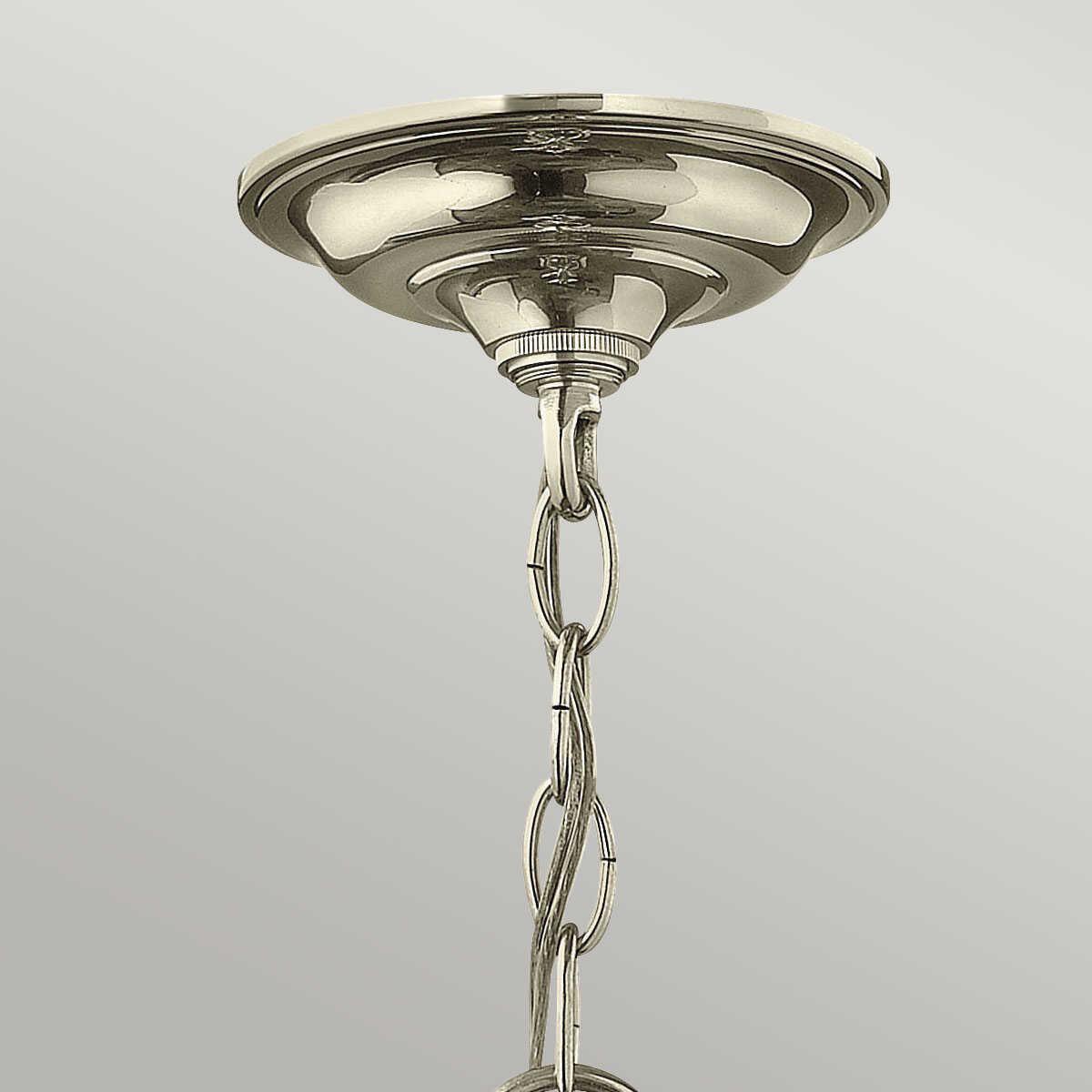 Hinkley Gentry 4 Light Medium Polished Nickel Pendant-OPEN-BOX-50-290626