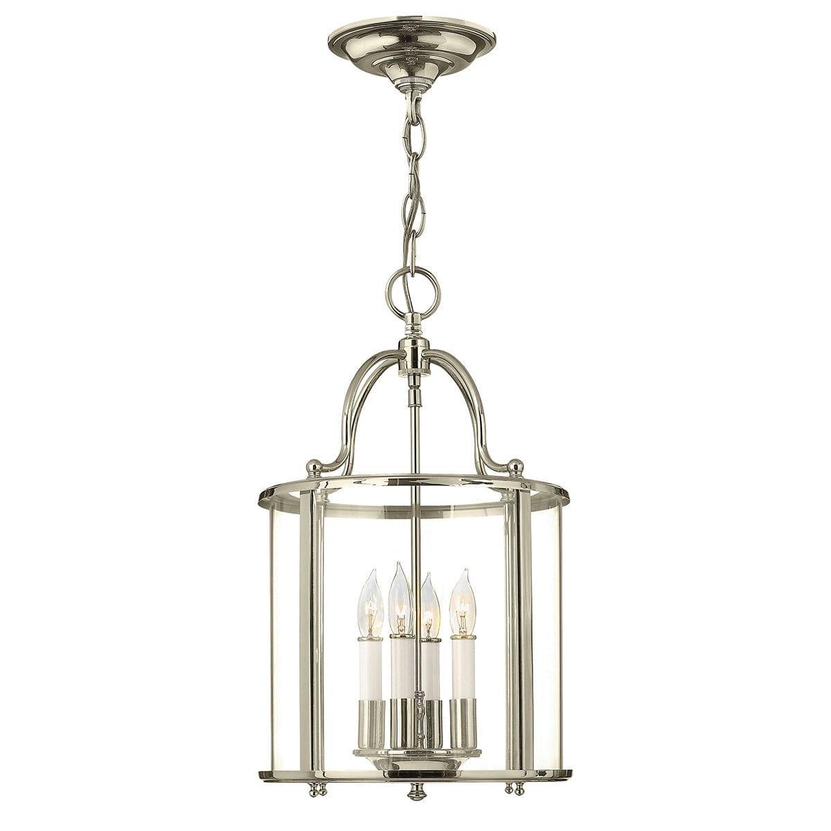 Hinkley Gentry 4 Light Medium Polished Nickel Pendant-OPEN-BOX-50-290626