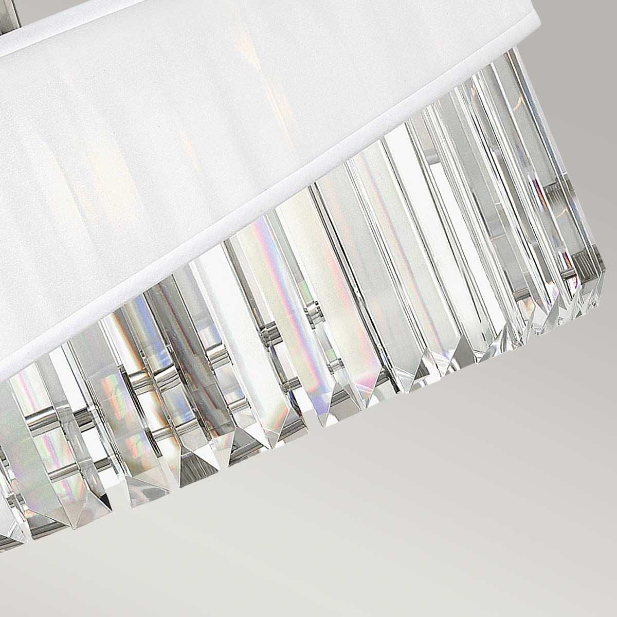 Hinkley Gigi 3 Light Polished Nickel Pendant Ceiling Light