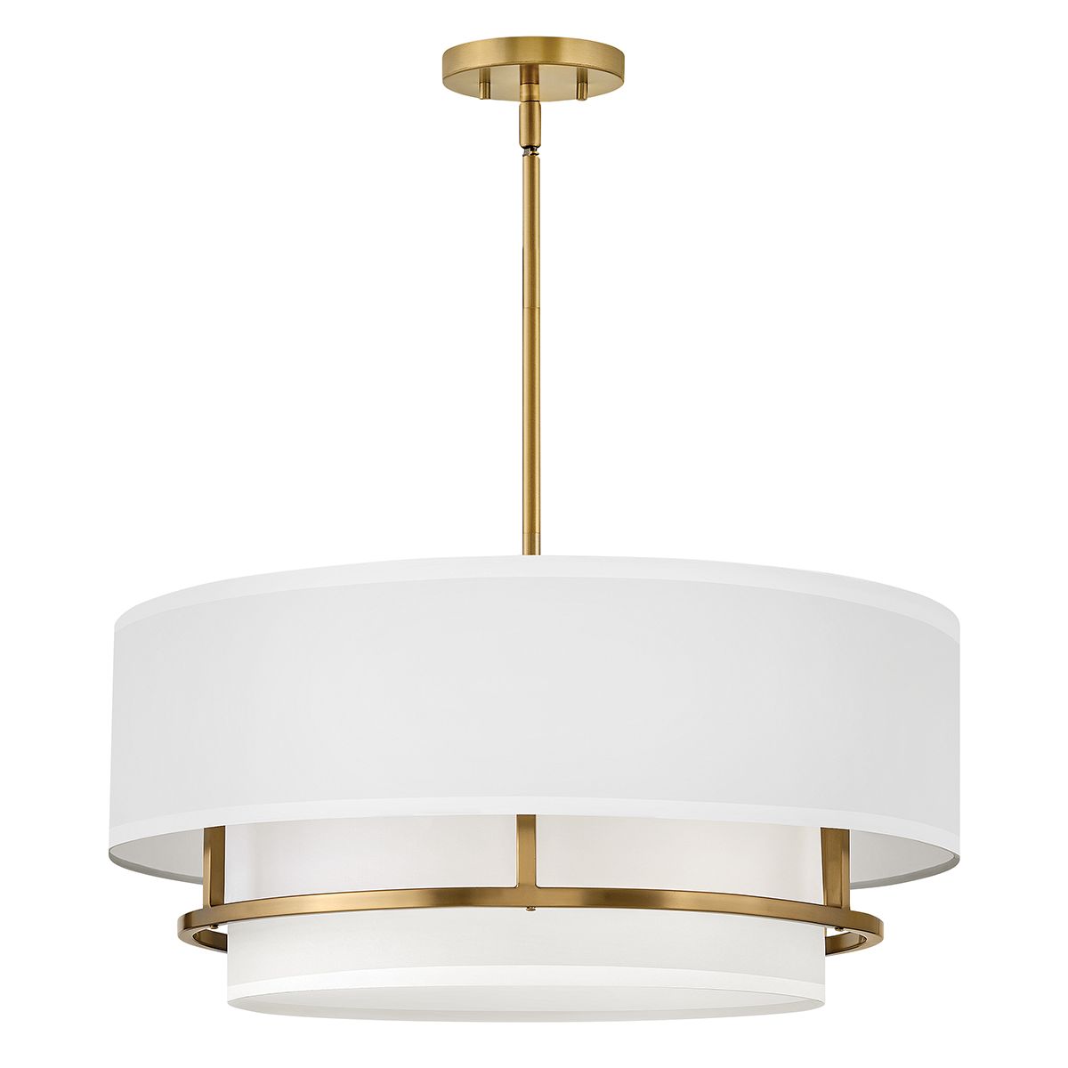 Graham 4 Light Brass Semi Flush or Pendant Ceiling Light