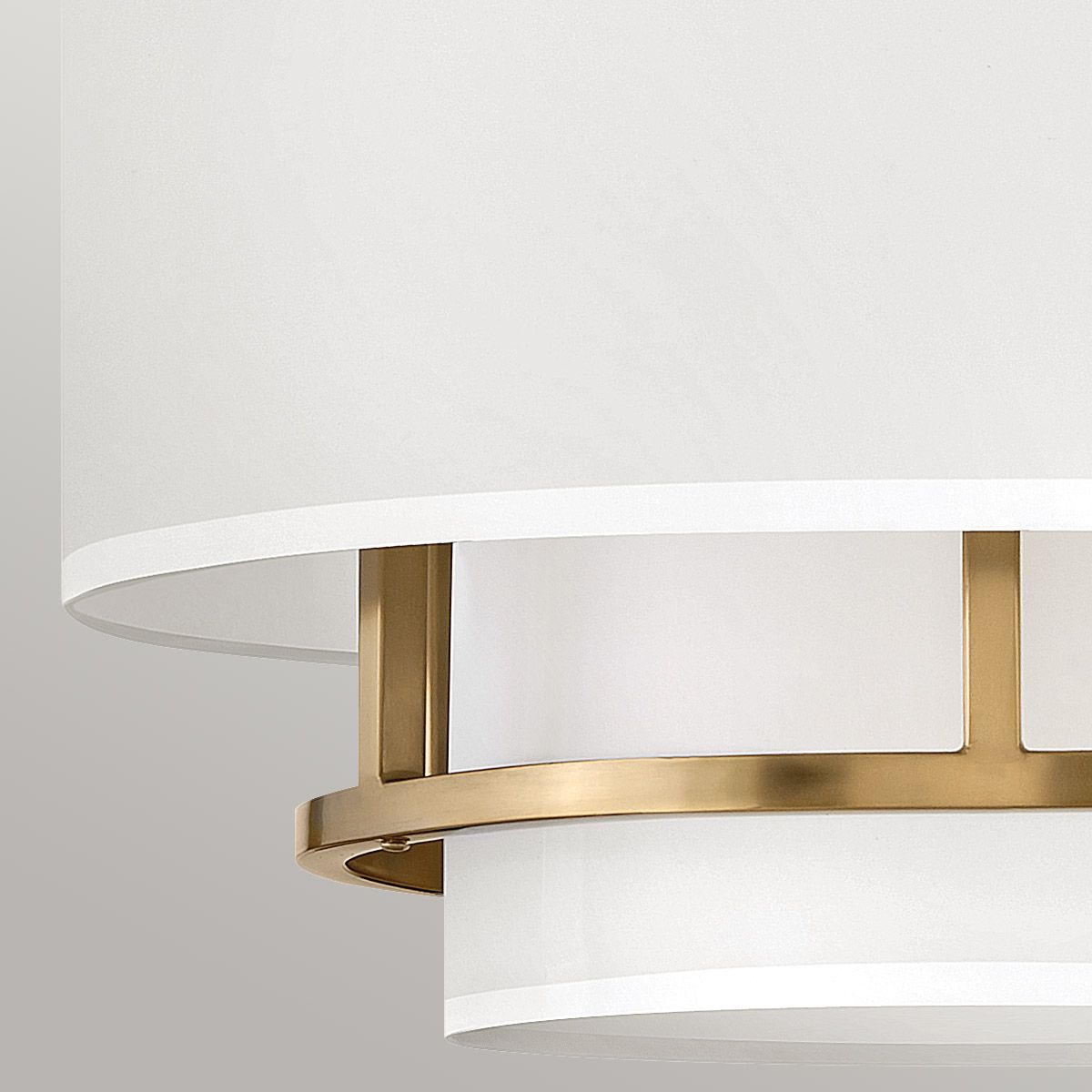 Graham 3 Light Brass Semi Flush or Pendant Ceiling Light