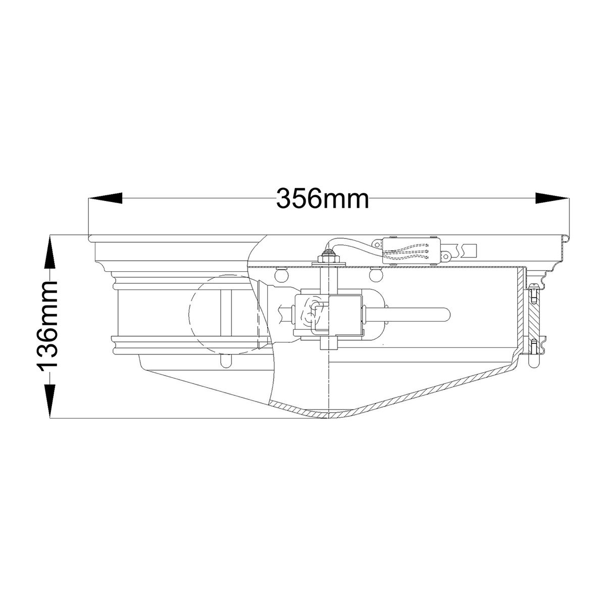 Hinkley Hadley Brushed Bronze Flush Ceiling Light