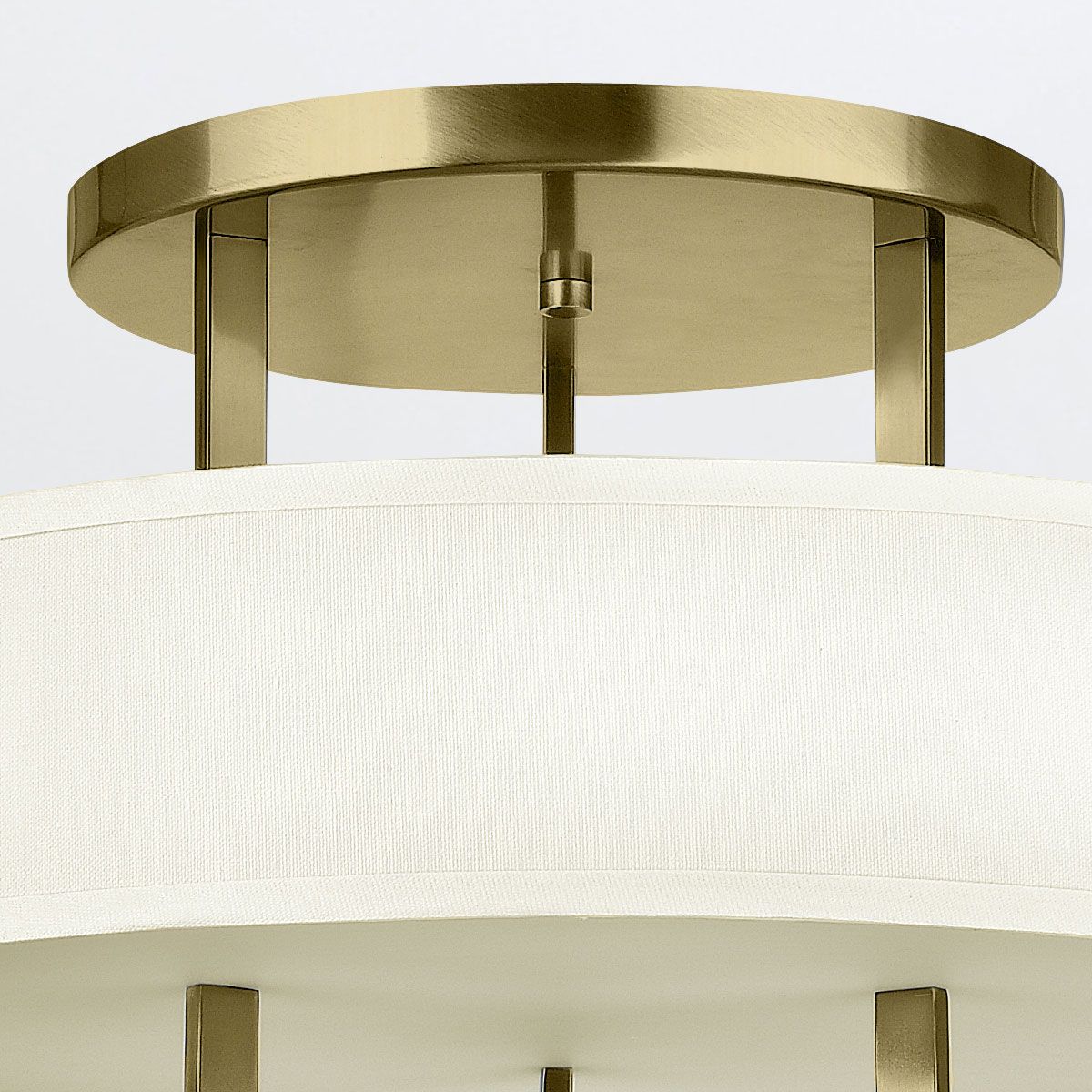 Hampton Brass Semi-Flush Ceiling Light