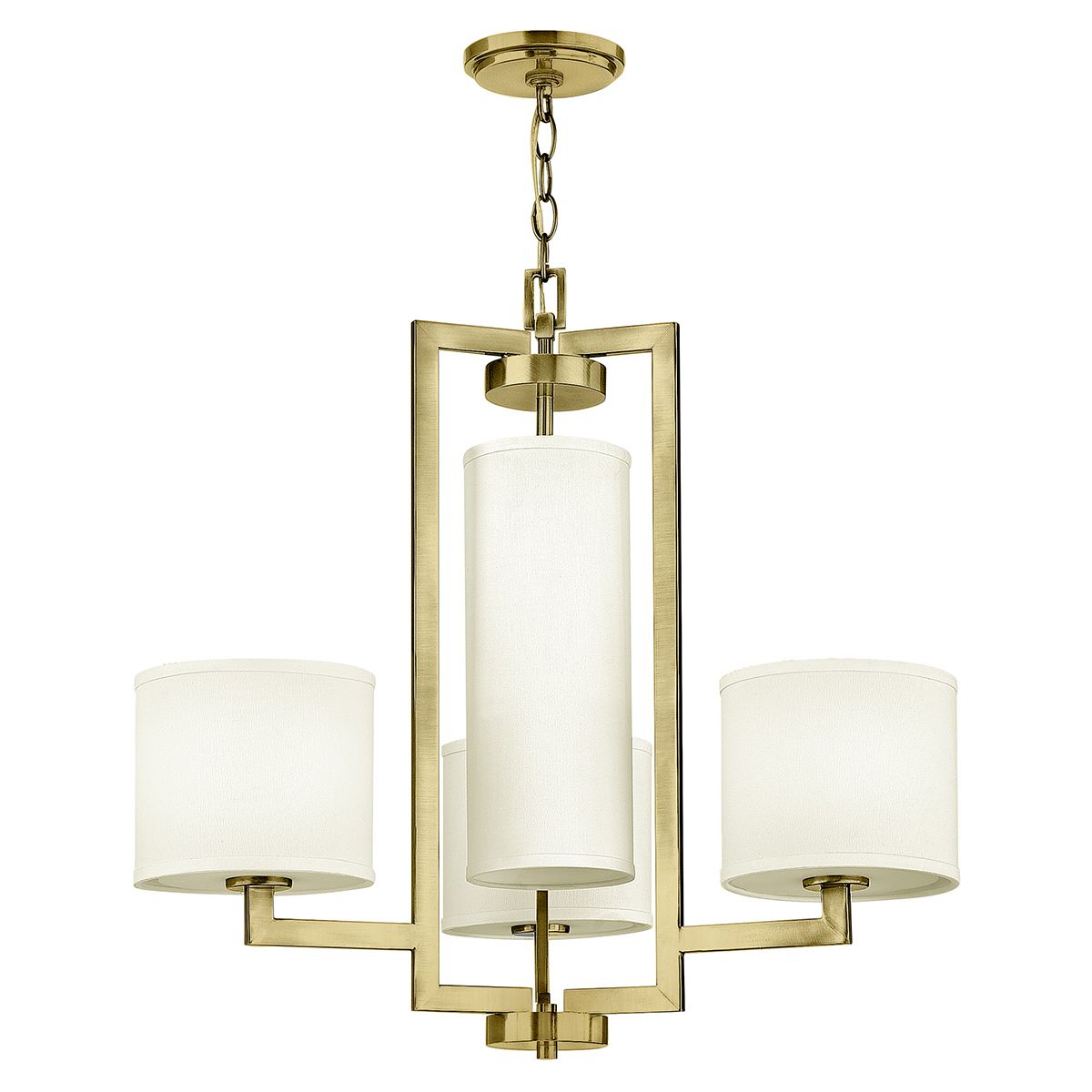 Hampton Living Room Brass 4 Light Chandelier by Hinkley Lighting HK-HAMPTON4-BB