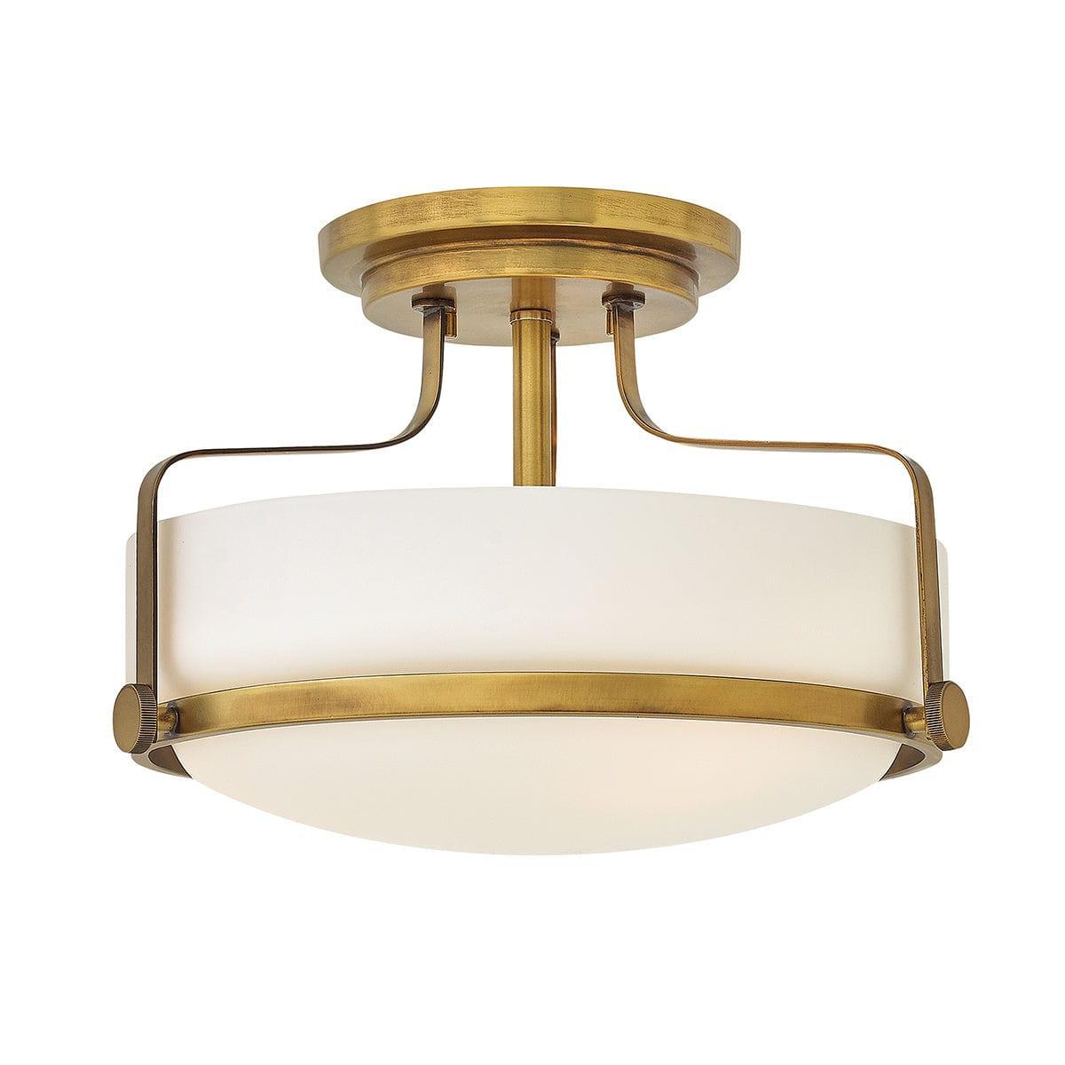 Hinkley Harper Small Semi-Flush Brass Ceiling Light-wh-20-091026