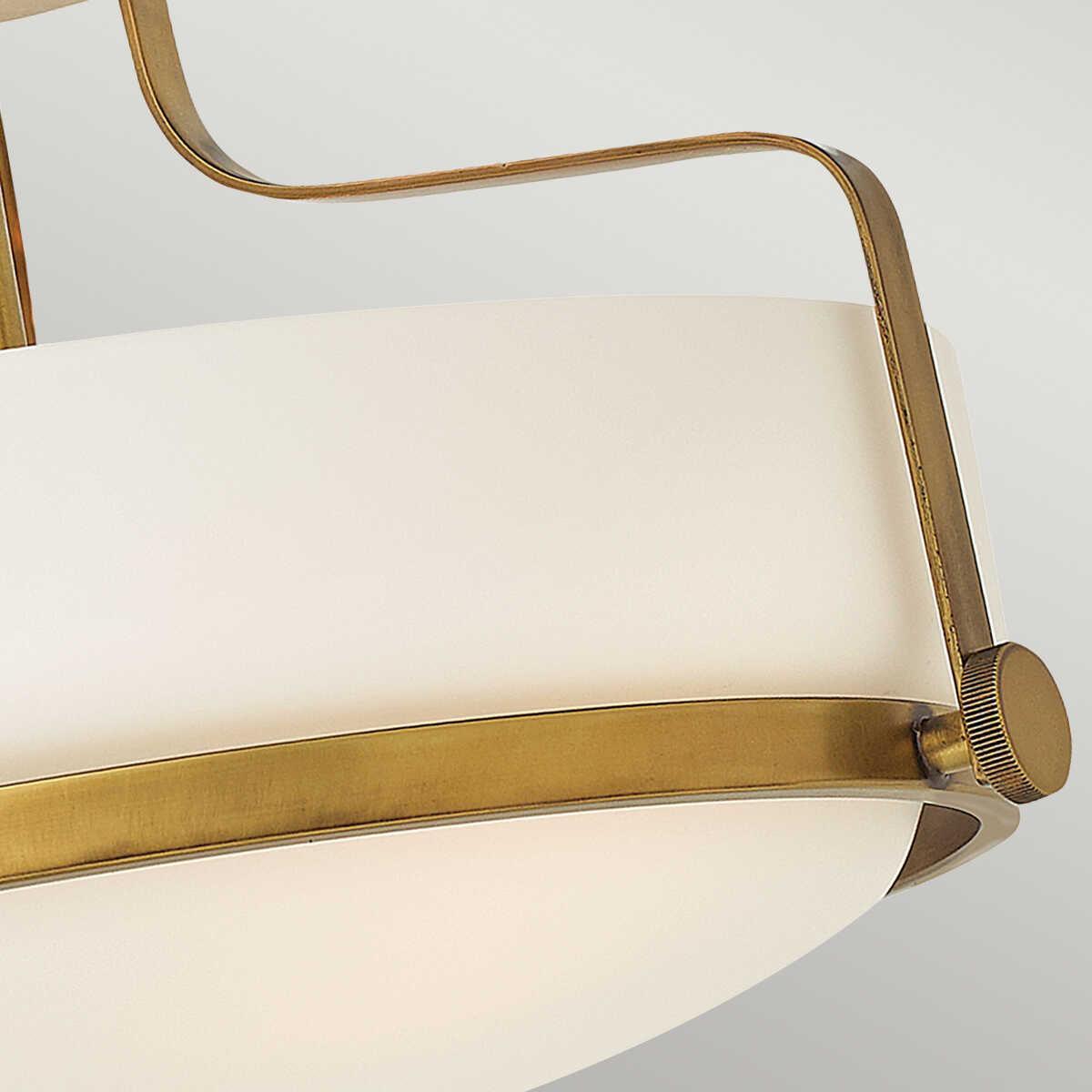 Hinkley Harper Small Semi-Flush Brass Ceiling Light-wh-20-091026