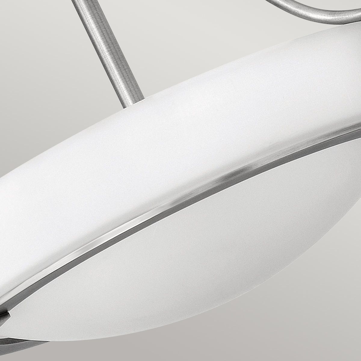 Hinkley Hathaway 2 Light Small Semi-flush Nickel Ceiling Light