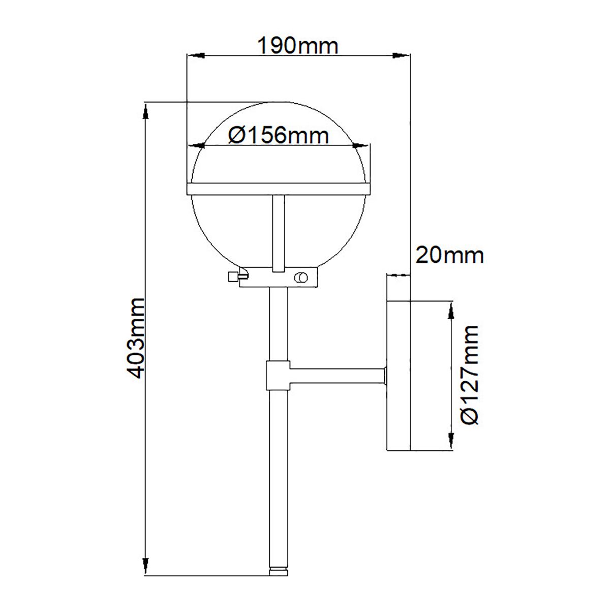 Hinkley Hollis Black Seeded Glass Bathroom Wall Light