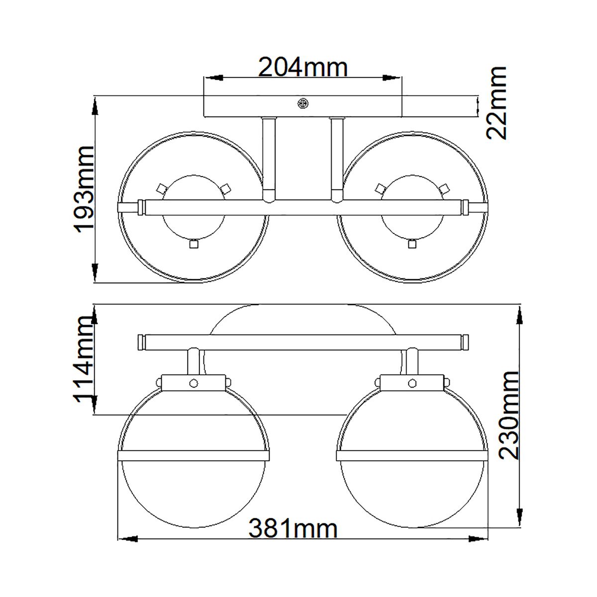 Hinkley Hollis 2 Brass Opal Glass Bathroom Wall Light