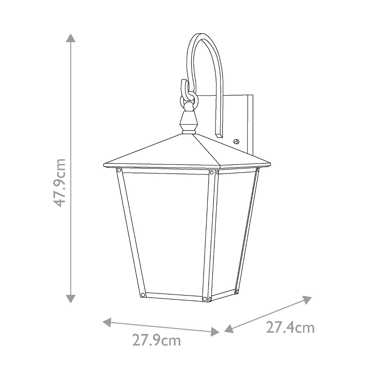 Hinkley Huntersfield 2 Light Medium Outdoor Wall Light-warehouse-clearance-270826