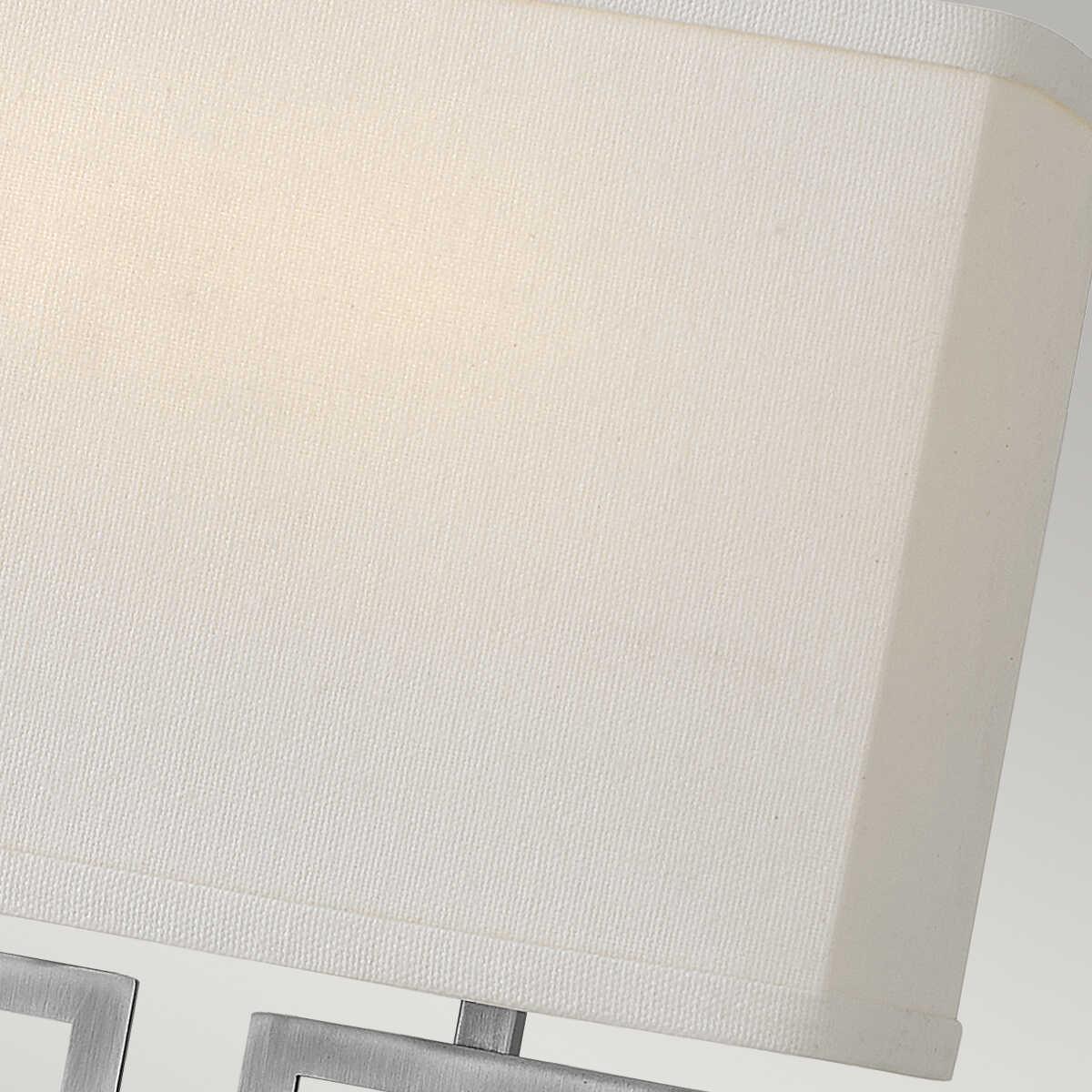 Hinkley Lanza 2 Light Nickel Wall Light-warehouse-180926
