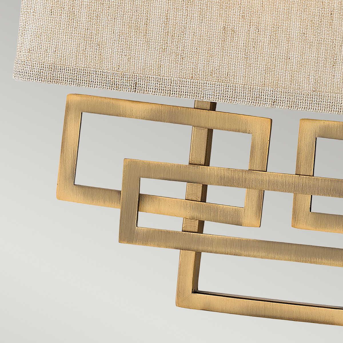 Hinkley Lanza 2 Light Brushed Bronze Wall Light-warehouse-clearance-140826