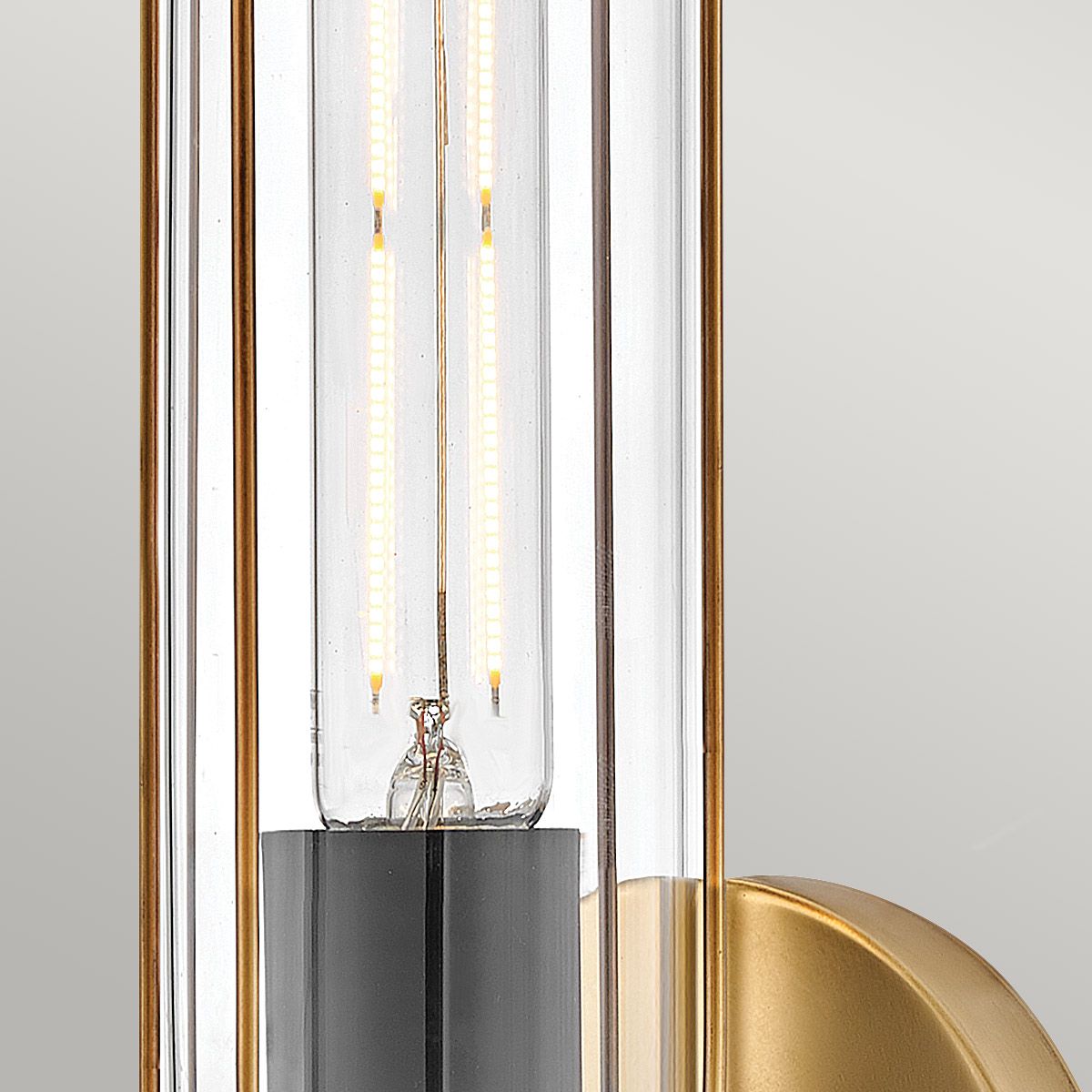 Masthead Brass & Black Bathroom Wall Light