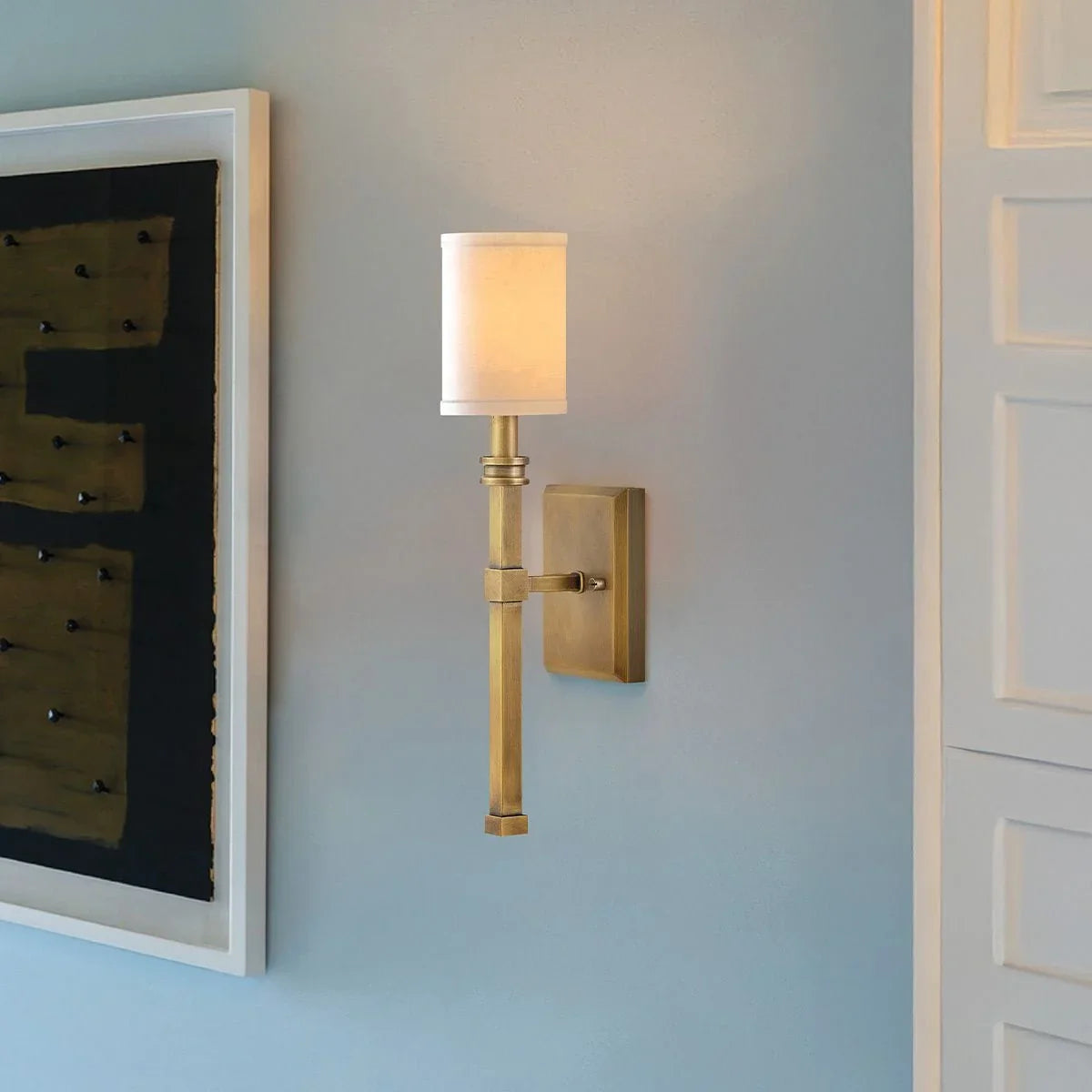 Hinkley Moore Brass Wall Light-warehouse-180926