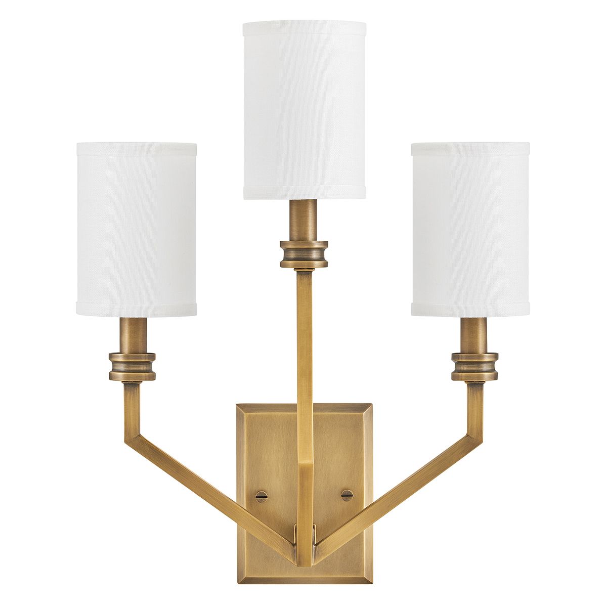 Hinkley Moore Large Brass Wall Light HK-MOORE-WB3-HB by Hinkley