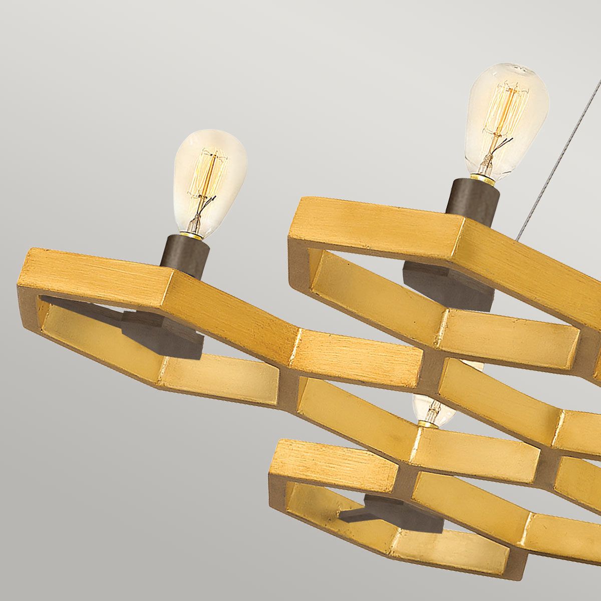 Hinkley Moxie 6 Light Gold Geometric Chandelier