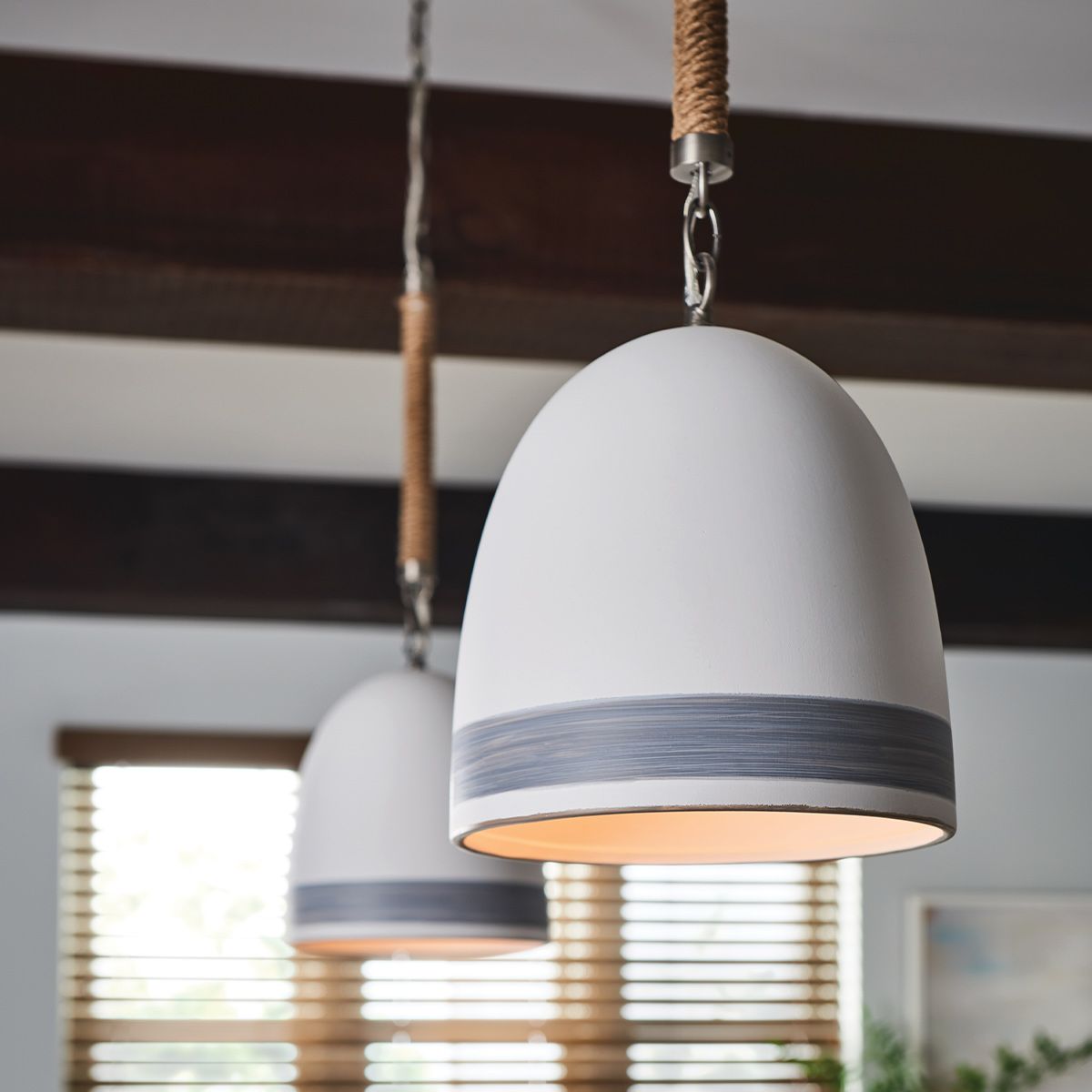 Hinkley Nash Antique Nickel Pendant Light