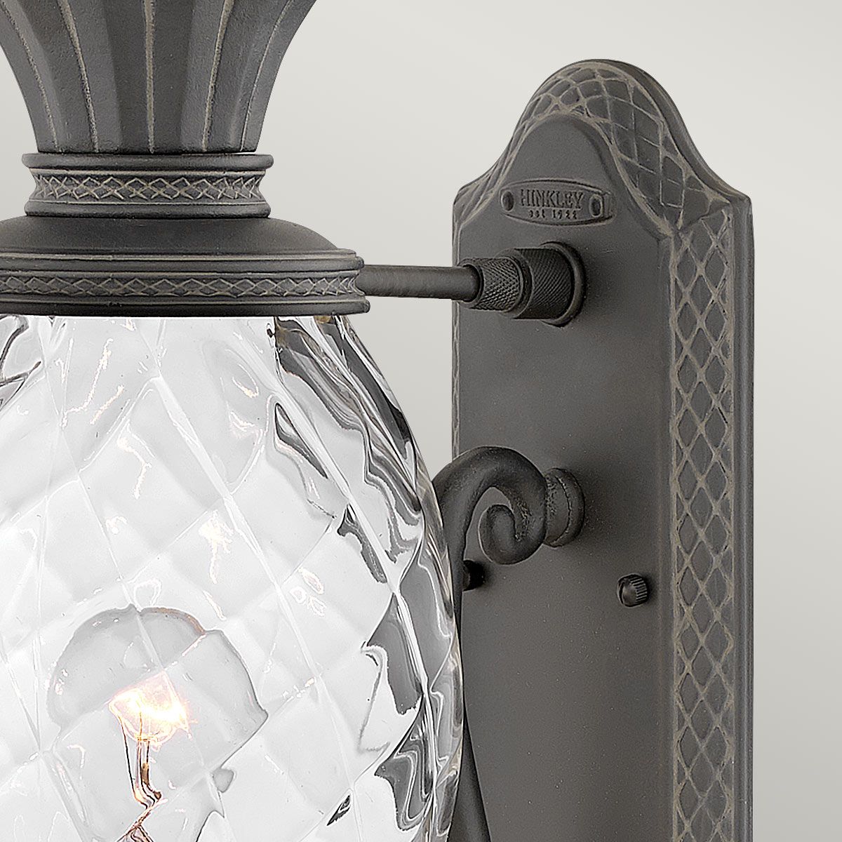 Plantation Black Medium Outdoor Wall Lantern