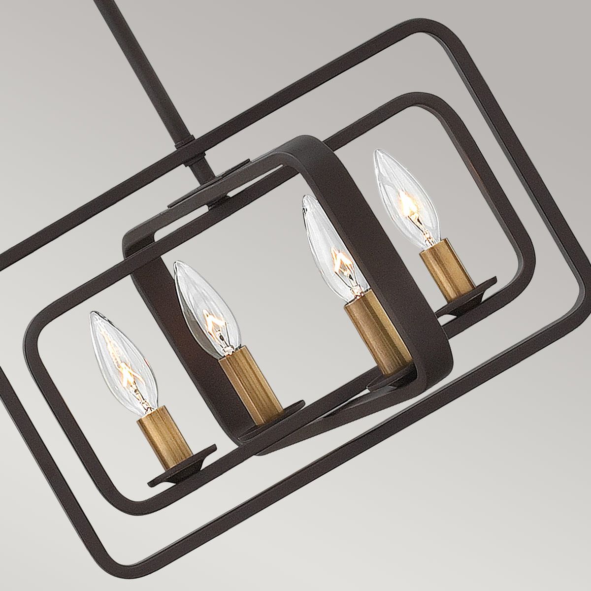 Hinkley Quentin 4 Light Bronze Pendant Chandelier