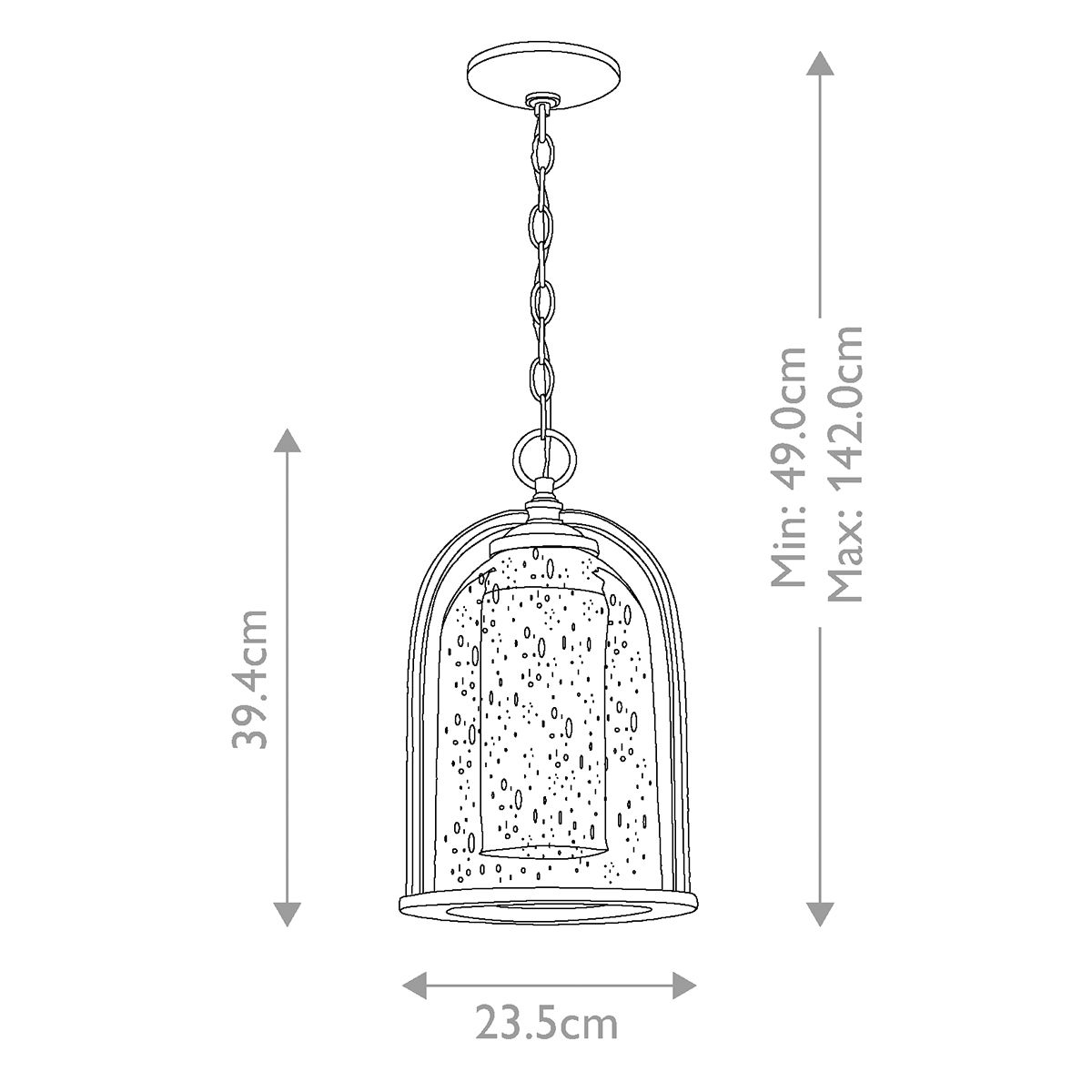 Hinkley Quincy Oil Rubbed Bronze Outdoor Pendant Light