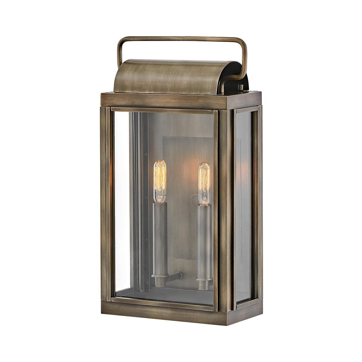 Hinkley Sag Harbor 2 Light Medium Bronze Outdoor Wall Light-warehouse-180926