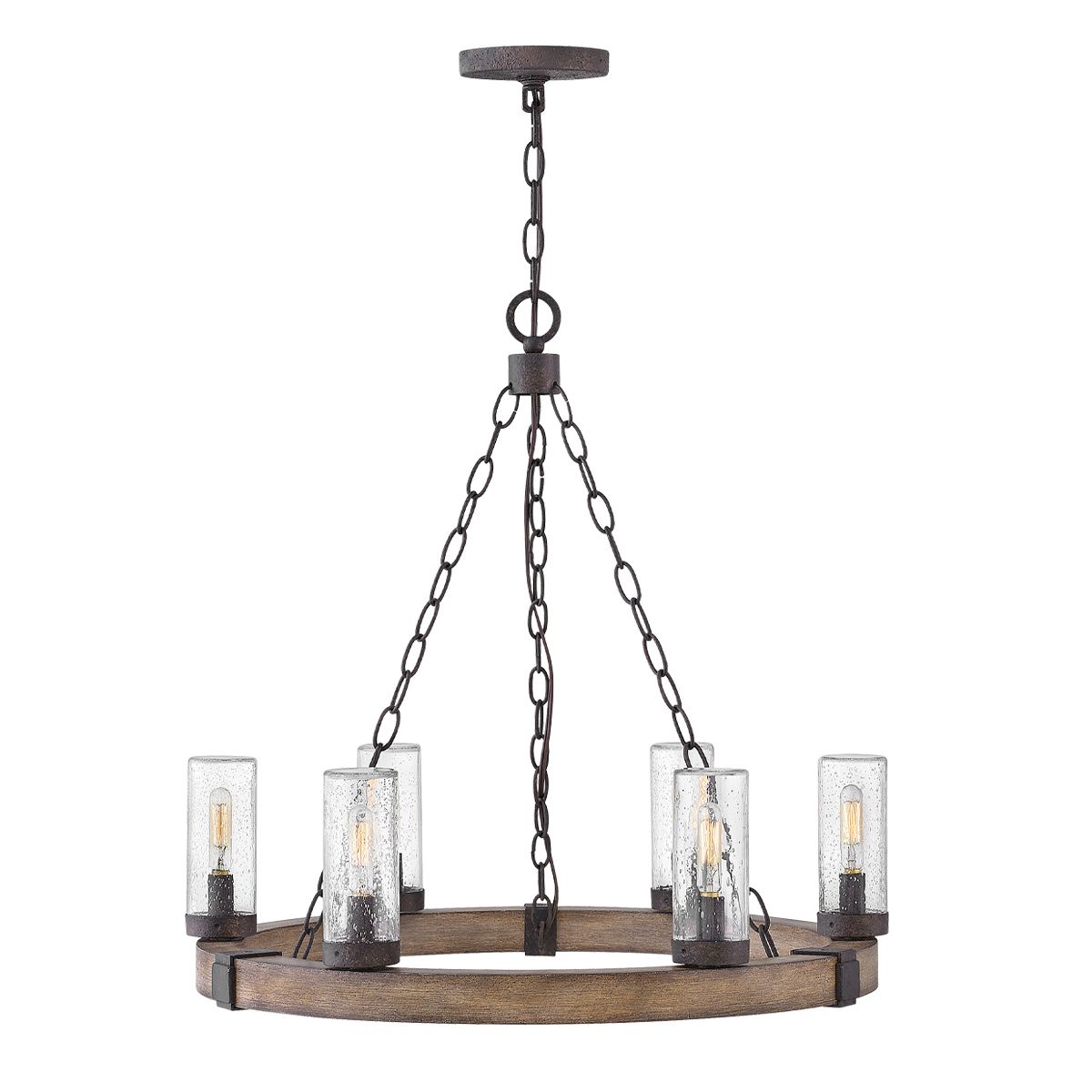 Hinkley Sawyer 6 Light Outdoor IP Rated Chandelier by Hinkley Lighting HK-SAWYER6-SQ