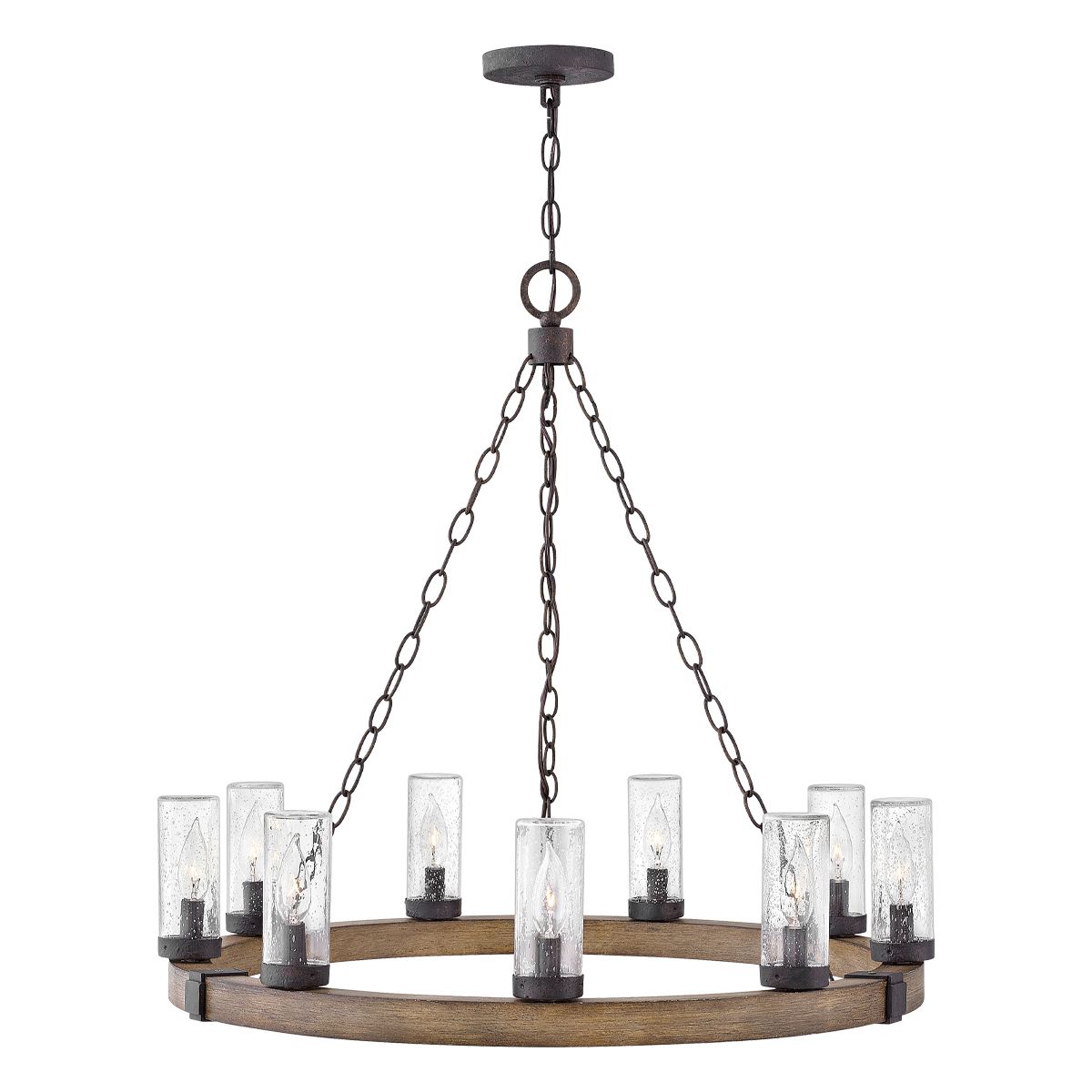 Hinkley Sawyer 9 Light Outdoor IP Rated Chandelier by Hinkley Lighting HK-SAWYER9-SQ