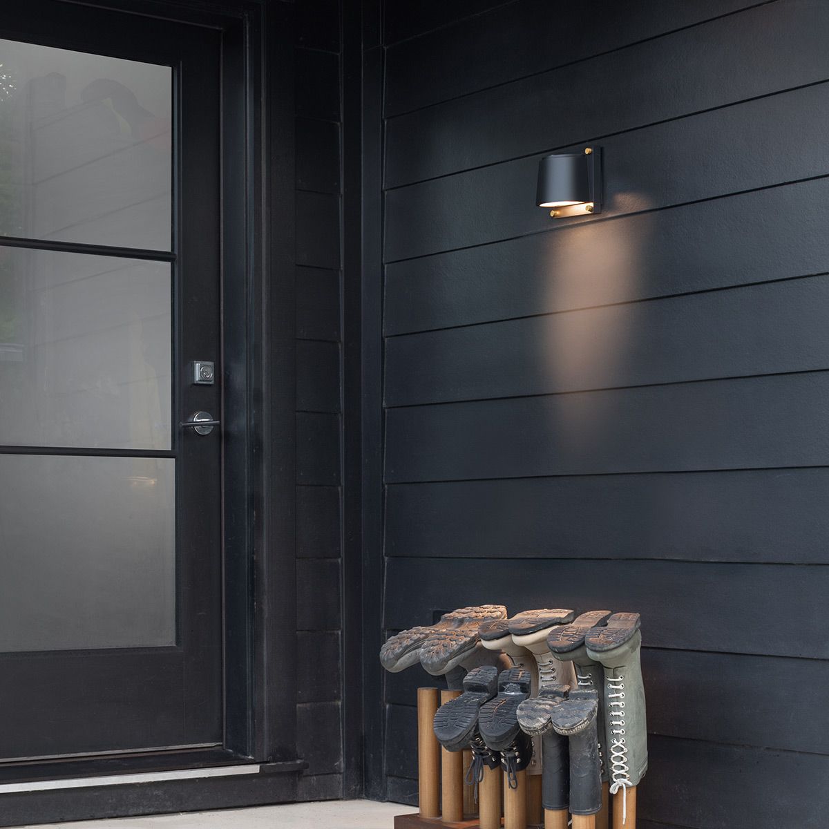 Scout Black Small Outdoor Wall Light