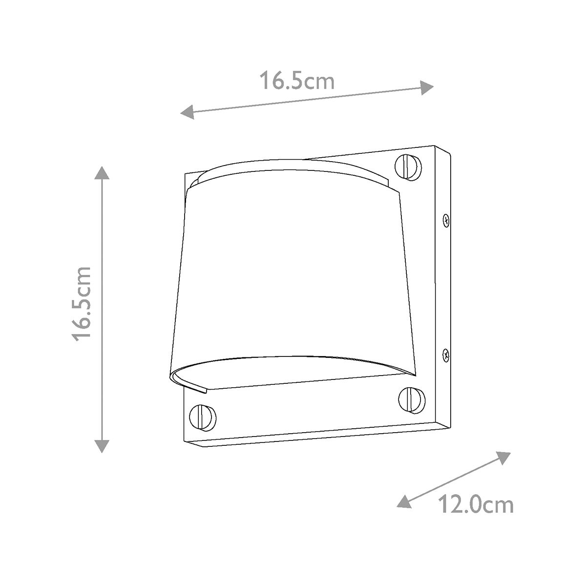 Scout Brass Small Outdoor Wall Light-OPEN-BOX-50-290626