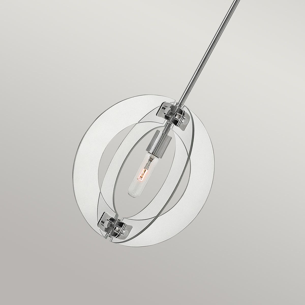 Hinkley Solstice 1 Light Chrome Mini Pendant Ceiling Light